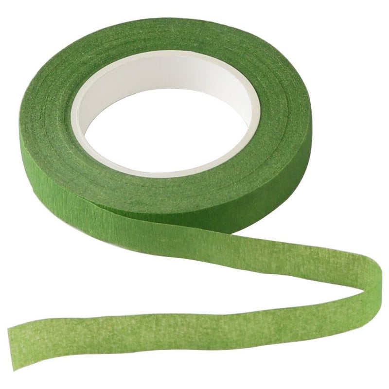 KAKULO Floral Tape 1/2inch Flower Tape for Wreath Floral Arranging Stem Wrap Wedding Bouquet Craft (Green) - Image 1